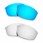 Hkuco Mens Replacement Lenses For Oakley Flak Jacket Blue/Titanium Sunglasses